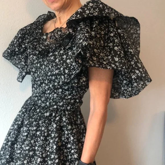 GUNNE SAX JESSICA MCCLINTOCK VINTAGE FLORAL MAXI PRAIRIE PROM DRESS - Picture 16 of 16